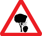 fallen tree sign